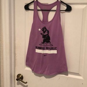 Purple Nike running tee
